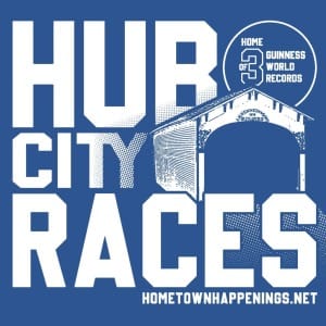 Hub City Races:  Half, 10K & 5K Logo