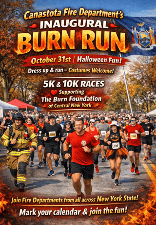 Burn Run Canastota 5k & 10k Logo