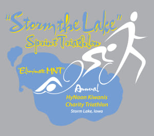 Storm the Lake Sprint Triathlon - Duathlon - Open Water Swim Logo