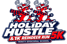 Holiday Hustle 5K and Kids 1K Reindeer Dash logo