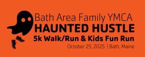 Bath Area Family YMCA Haunted Hustle 5k Walk Run & Kids Fun Run Logo