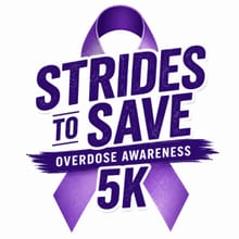 Overdose Awareness 5k- Strides to Save logo