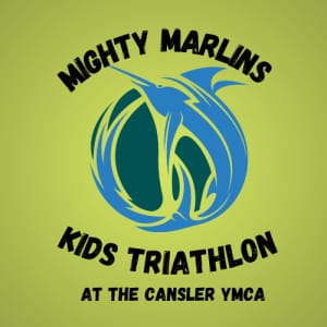 Mighty Marlins Kids Triathlon at the Cansler YMCA Logo