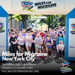 Miles for Migraine New York City  Logo