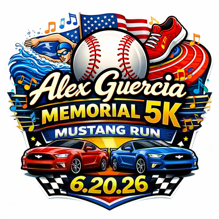Alex Guercia Memorial 5K Mustang Run logo