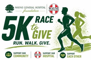 WGH FOUNDATION 5K RACE TO GIVE RUN/WALK Logo