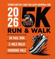 Depot Days Rail Run 5K logo
