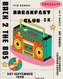 11th Annual Breakfast Club 5K logo
