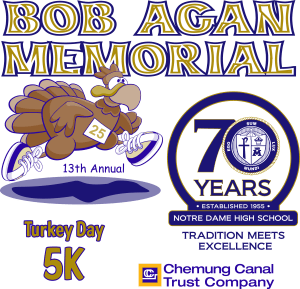 Notre Dame Bob Agan Memorial TD5K Logo