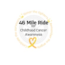 2026 46 Mile Ride for Childhood Cancer Awareness logo