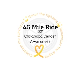 2026 46 Mile Ride for Childhood Cancer Awareness Logo