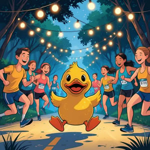 Rubber Ducky Glow Run Logo