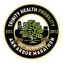 Trinity Health Probility Ann Arbor Marathon: 5K • 10K • Half-Marathon • Full Marathon • Marathon Relay • Half-Marathon Walk logo