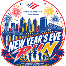 Bank Of America New Year's Eve 5K Run logo