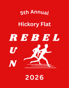 Hickory Flat Rebel Run 5K and Fun Run - 5th Annual Logo