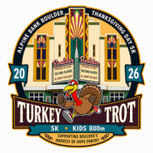 Alpine Bank Boulder Thanksgiving Day 5K logo