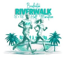 Bradenton Riverwalk Half Marathon 10k 5k logo
