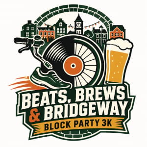 Beats, Brews, & The Bridgeway Block Party Logo