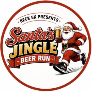 Beck 5k- Santa's Jingle Beer Run Logo