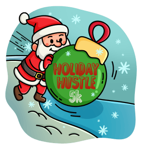 Holiday Hustle 5k Run/Walk Logo