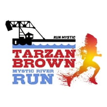 Tarzan Brown Mystic River Run logo