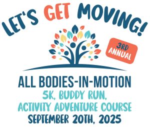 LET’S GET MOVING EVENT & 5K (3rd Annual) Logo