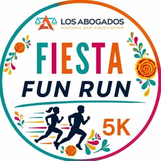 2027 Los Abogados Fiesta Fun Run 5K Logo