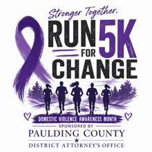 Stronger Together: Run for a Change 5k logo