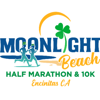 2027 Moonlight Beach Half Marathon, 10k & 6k Logo