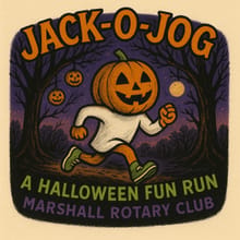 Marshall Rotary Jack-O-Jog logo