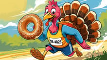 6th Annual Stuff a Bagel 5K Gobble Wobble logo