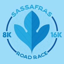 Sassafras 8 Mile Run/Walk logo