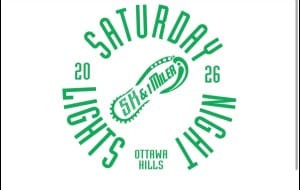 Saturday Night Lights -- Ottawa Hills Back to School 5K Logo