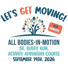 Let's Get Moving Event & 5k logo