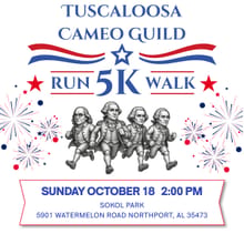 2026 Tuscaloosa Cameo Guild 5K Fun Run & Walk logo