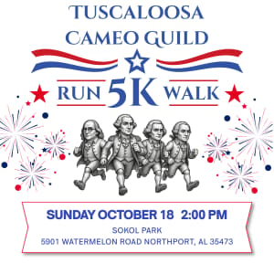 2026 Tuscaloosa Cameo Guild 5K Fun Run & Walk Logo