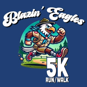 Blazin’ Eagles 5K Fun Run/Walk Logo