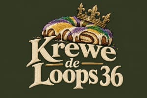 Krewe de Loops 36 Backyard Ultra 3.2K-115.2K Logo