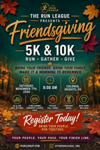The Run League Presents: Friendsgiving 5K & 10K logo