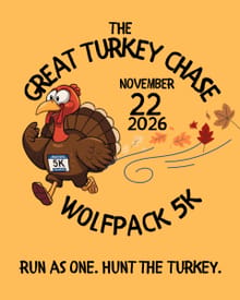Wolfpack 5K: The Great Turkey Chase logo