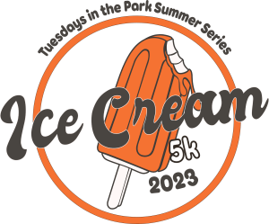 Tuesdays In The Park Ice Cream 5k & Kids Fun Run July 28 Logo