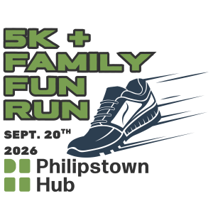 The Hub 5k and Family Fun Run Logo