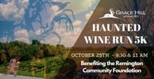 Grace Hill 5K Haunted Wine Run logo