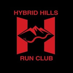 Hybrid Hills Run Club logo