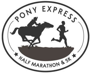 Pony Express Half Marathon & 5K Logo
