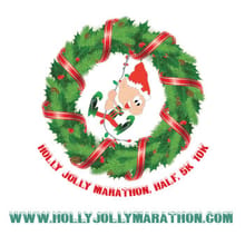 Holly Jolly Marathon 2026 - HollyJollyMarathon.com logo