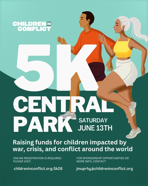 Children in Conflict's 4th Annual 5K in Central Park logo