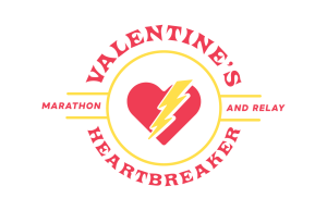 Valentine's Heartbreaker Marathon & Relay Logo