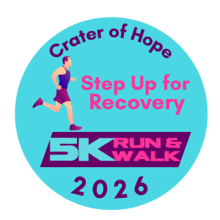 2nd Annual Step Up for Recovery 5K- hosted by Crater of Hope logo