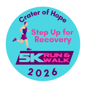 2nd Annual Step Up for Recovery 5K- hosted by Crater of Hope Logo